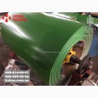 Лист гладкий ral 6002 ярко-зеленый, полимерный, оцинковка РАЛ 6002, рулончик