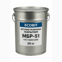 6итумн0-ре3ин08ые п0крытия М6Р-51 Ecobit Г0СТ 30693-2000 И30ляция 20 кг