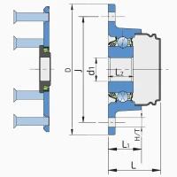 Ступиця ріжучого вузла IL20-75/6H-B17+GK FKL, 15223651 Gaspardo, G15226600R Gaspardo