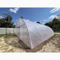 Теплиця «Алмір» шириною 7 або 8 м з оцинкованої квадратної труби з плівкою 150 мкм