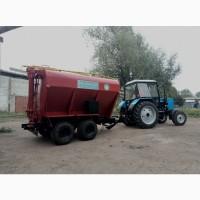 Завантажувач сухих кормів на базі автомобільних і причіпних шасі