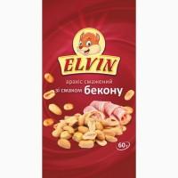 Пропоную арахіс смажений з різними смаками 60 г TM Elvin