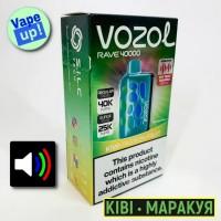 Світло-музикальна сигарета VOZOL RAVE 40000 тяг: Ківі-Маракуя
