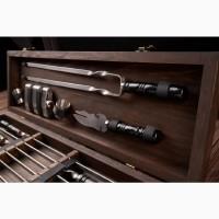 Набор шампуров шашлычный набор Лесник в деревянном кеи се