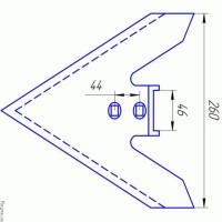 Лапа культиватора Great Plains, шириной от 240 до 330 мм., лапа грейт плейнс купить