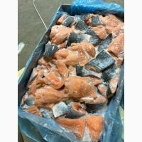 Лосось куски на шкірі і без шкіри, скумбрія 400-600