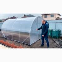 Теплиця «Титан» шириною 3 м з оцинкованої труби з полікарбонатом