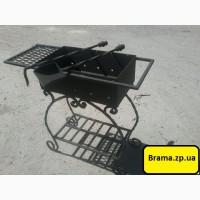 Мангал с дровницей