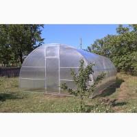 Теплиця «Титан» шириною 4 м з оцинкованої труби з полікарбонатом