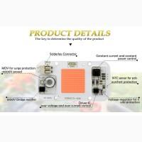 Фитоматрица, светодиод, світлодіод YXO 50w 220v с термопастой, термоконтролем полный спектр