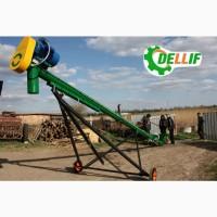 Шнековый погрузчик зерна (токовый транспортер) 6 м Деллиф