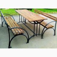 Скамейка садовая, лавочка парковая, кованная скамья для сада, дачи, лавка в парк