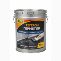 ТЕГЕРОН Герметик ЭКОБИТ ведро 25, 0 кг мастика бутилкаучуковая ДСТУ Б В.2.7-77-98