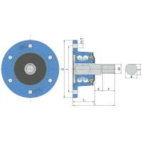 Ступиця ріжучого вузла Agro Point IL25-80/6T-M16-T FKL, KM040354 Bednar