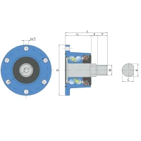 Ступиця ріжучого вузла Agro Point IL40-98/6T-М22 FKL, KM040146 Bednar, KM040171 Bednar