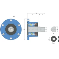 Ступиця IL50-100/6T-M24.L FKL, 5554513 Lemken, 55510013 Lemken, 4555145 Lemken