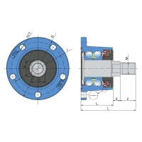 Ступиця ріжучого вузла Agro Point IL50-98/5Tx1.5-M22 FKL, дискові борони