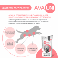 Повнораціонний сухий корм для собак з телятиною AVA UNI