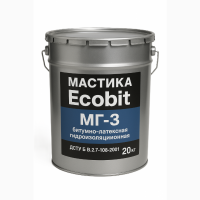 Мастика бітумно-латексна для гідроізоляції МГ-3 Ecobit ДСТУ Б В.2.7-108-2001 20 кг