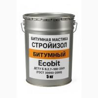 Битумная мастика СтройИзол Битумный ЭКОБИТ ведро 5, 0 кг ДСТУ Б В.2.7-108-2001