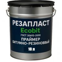 Праймер РЕЗАПЛАСТ Ecobit ведро 10, 0 л кровельный для швов резино-битумный