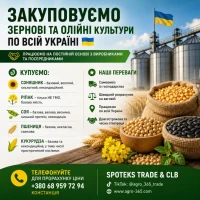 Купуємо зернові, олійні культури по Україні
