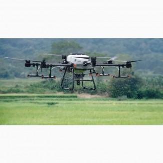 Опрыскивание агродронами, аренда агродронов, десикация