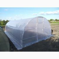 Теплиця «Веган» шириною 4 м з оцинкованої труби з плівкою