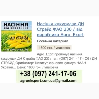 ДН Страйд (ФАО 230), Насіння кукурудзи від Agro_Exprt