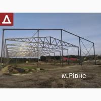Двосхилий Ангар 15х42х4 (каркас, ферми) под склад, цех, виробництво, зерно