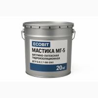 Мастика гідроізоляційна бітумно-латексна МГ-5 Ecobit ДСТУ Б В.2.7-108-2001 20 кг