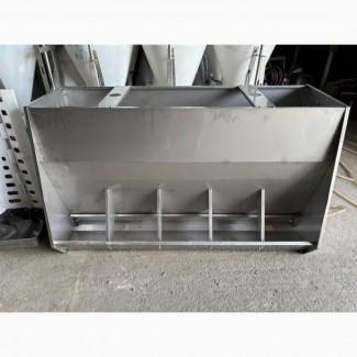 Бункерна годівниця для свиней з нержавійки