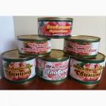 Мясные консервы: тушенка говяжья и свиная, ж/б 325, 525 ГОСТ