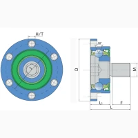 Ступиця ріжучого вузла Agro Point IL10-60/6T-M16 LH (ліва) FKL, KM040280 Bednar