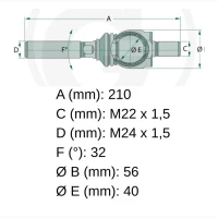 Наконечники рульового управління (ER049008 / ER350401/ EQ501474/ 41945325)