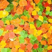 Цукаты Ананас кубик микс 20 кг