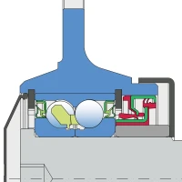Ступиця ріжучого вузла PL-185-M30-L+M30х1.5-LH FKL. 5554503 Lemken, 55510015 Lemken
