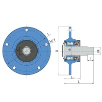 Ступиця ріжучого вузла PL-185-M30-L+M30х1.5-LH FKL. 5554503 Lemken, 55510015 Lemken
