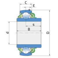 Підшипник кульковий LS 208 TDT.H.T FKL, 567148 Kockerling, 567248 Kockerling