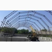 Будівництво Каркасних Ангарів. Арочні ангари для Зерносховища