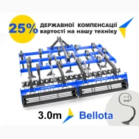 Культиватор навісний GRAND MAX 3, 0 м - S-подібна стійка Bellota 70×12, лапа 260 мм