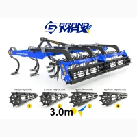 Культиватор навісний GRAND MAX 3, 0 м - S-подібна стійка Bellota 70×12, лапа 260 мм