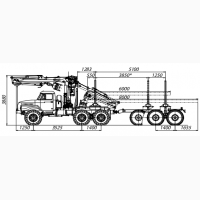 Урал 4320 с кму DL-100L