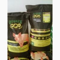 Комбикорма, БВМД, премиксы для свиней, птицы DVOREK