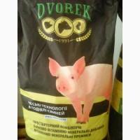 Комбикорма, БВМД, премиксы для свиней, птицы DVOREK