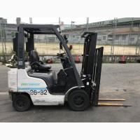Газ-бензиновый вилочный автопогрузчик Nissan с side shif