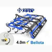 Культиватор навісний GRAND MAX 4, 0 м - S-подібна стійка Bellota 70×12, лапа 260 мм