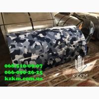 Профлист принт зеленый камуфляж, синий камуфляж, Киев, и Киевская область, недорого