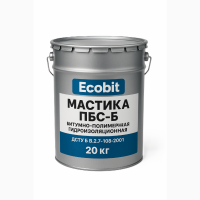 Мастика полимерно-битумная ПБС-Б Ecobit ГОСТ 30693-2000 (ДСТУ Б В.2.7-108-2001) 20 кг