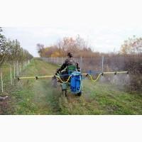 Опрыскиватель мотоблочный тракторный навесной. 100 л. С компрессором. Оригинал